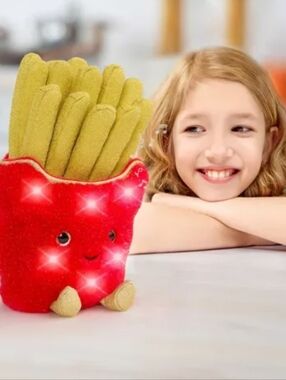 FAO Schwarz 11" Glow Brights Plush LED with Sound French Fries: Food Toy